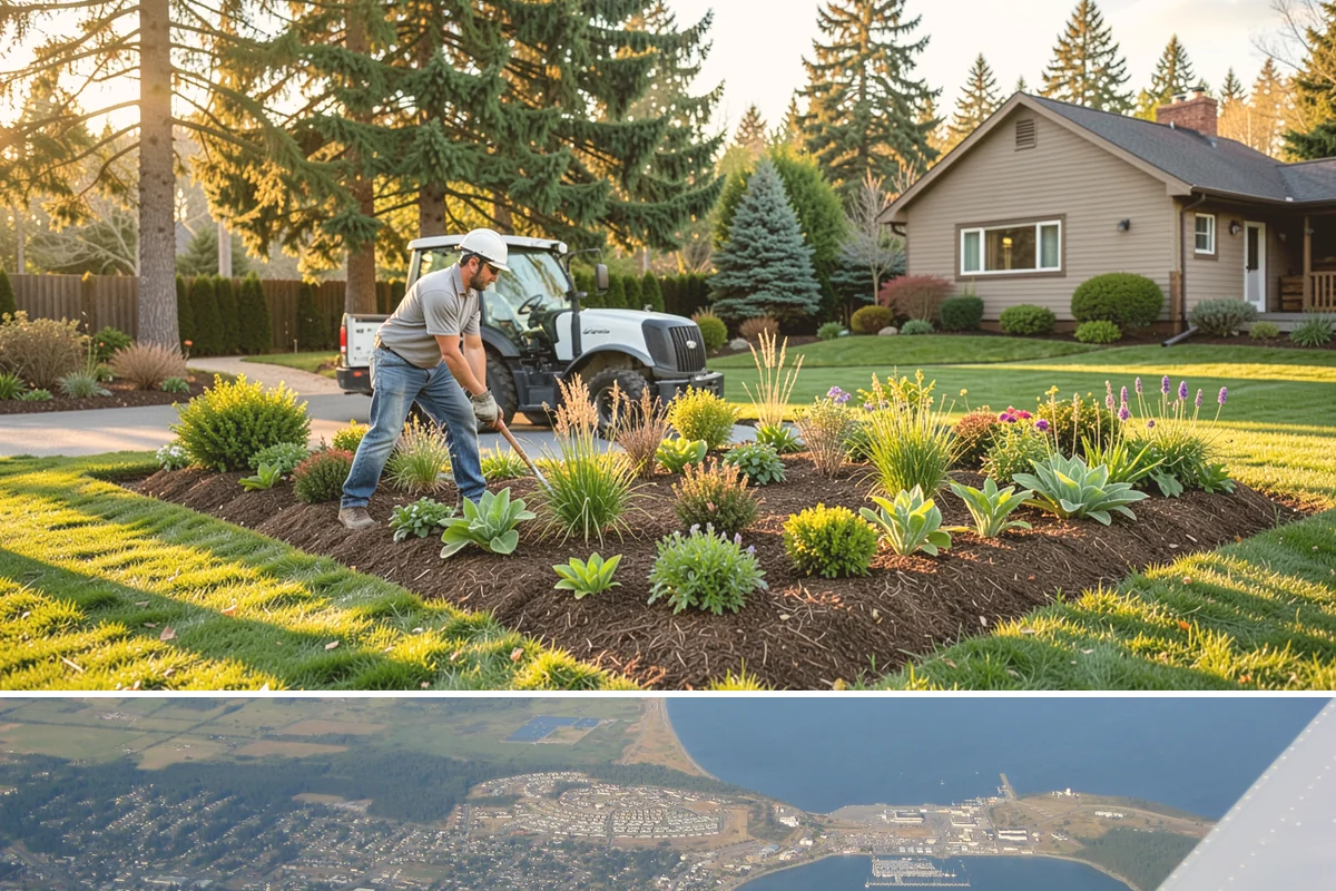 French Drain Installation in Oak Harbor, Island County, WA - Best installed in drier conditions.