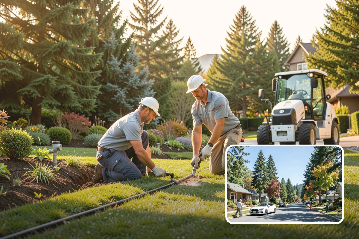 French Drain Installation in Orting, Pierce County, WA - Solves chronic soggy and wet areas