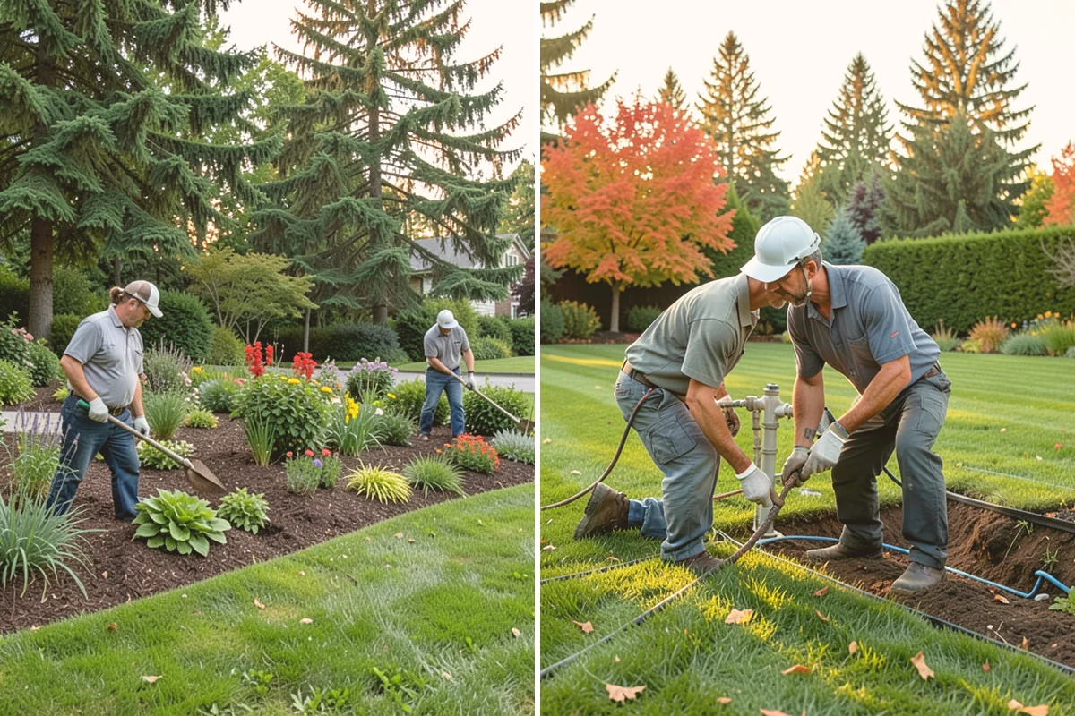 French Drain Installation in Sammamish, King County, WA - Locate the wet area and outfall path