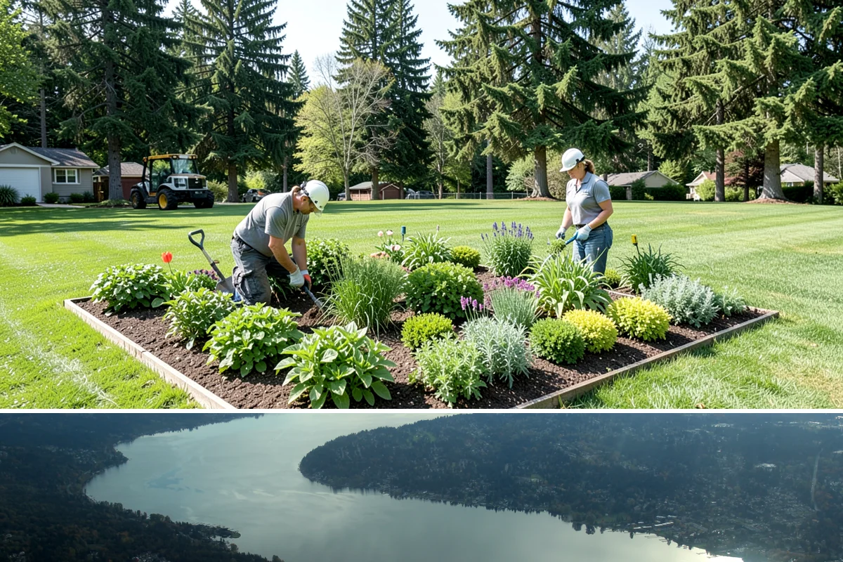 French Drain Installation in Sammamish, King County, WA - Best installed in drier conditions.