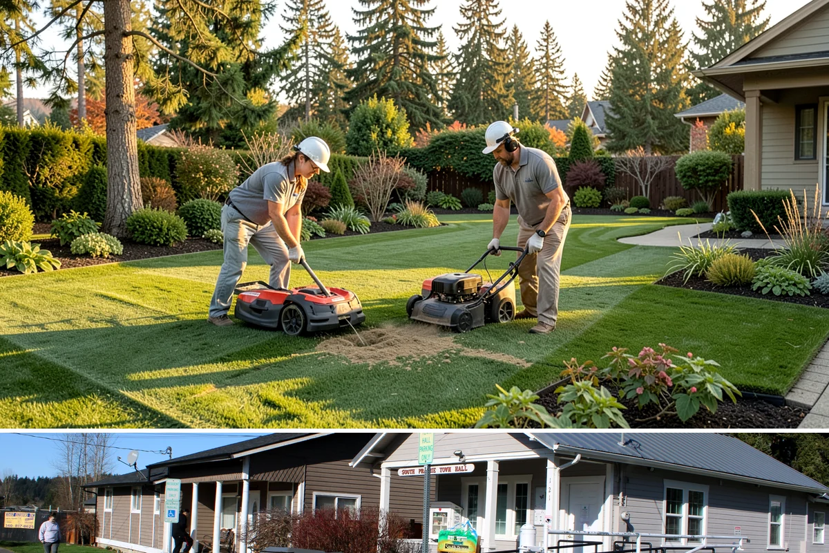 French Drain Installation in South Prairie, Pierce County, WA - Best installed in drier conditions.