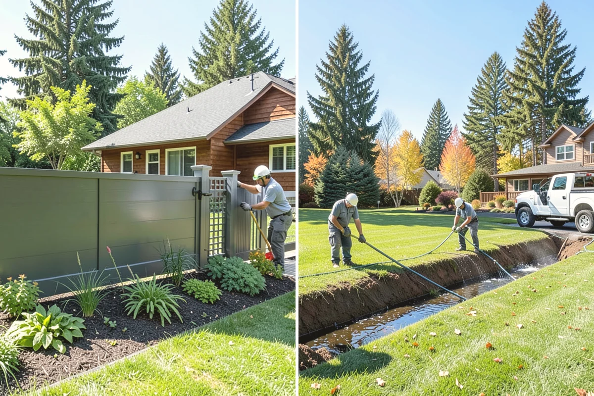 French Drain Installation in Tacoma, Pierce County, WA - Locate the wet area and outfall path