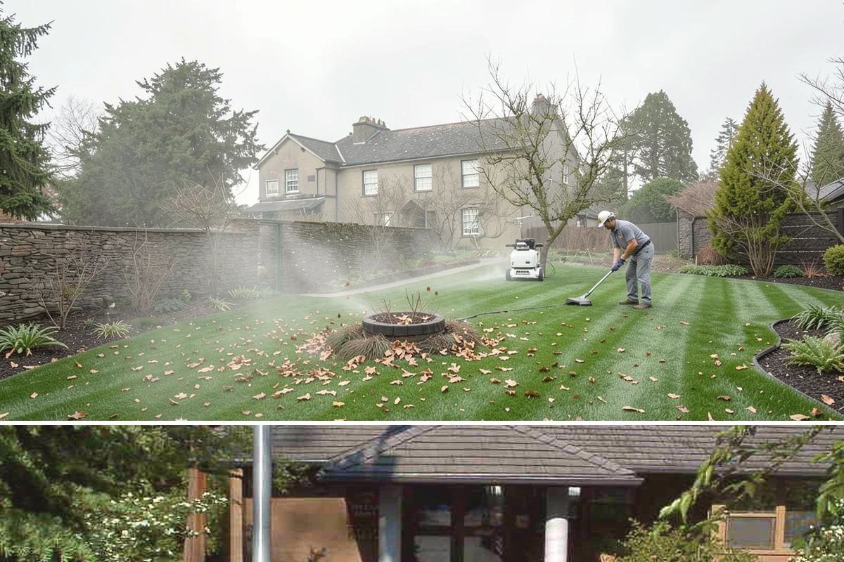French Drain Installation in Yarrow Point, King County, WA - Best installed in drier conditions.
