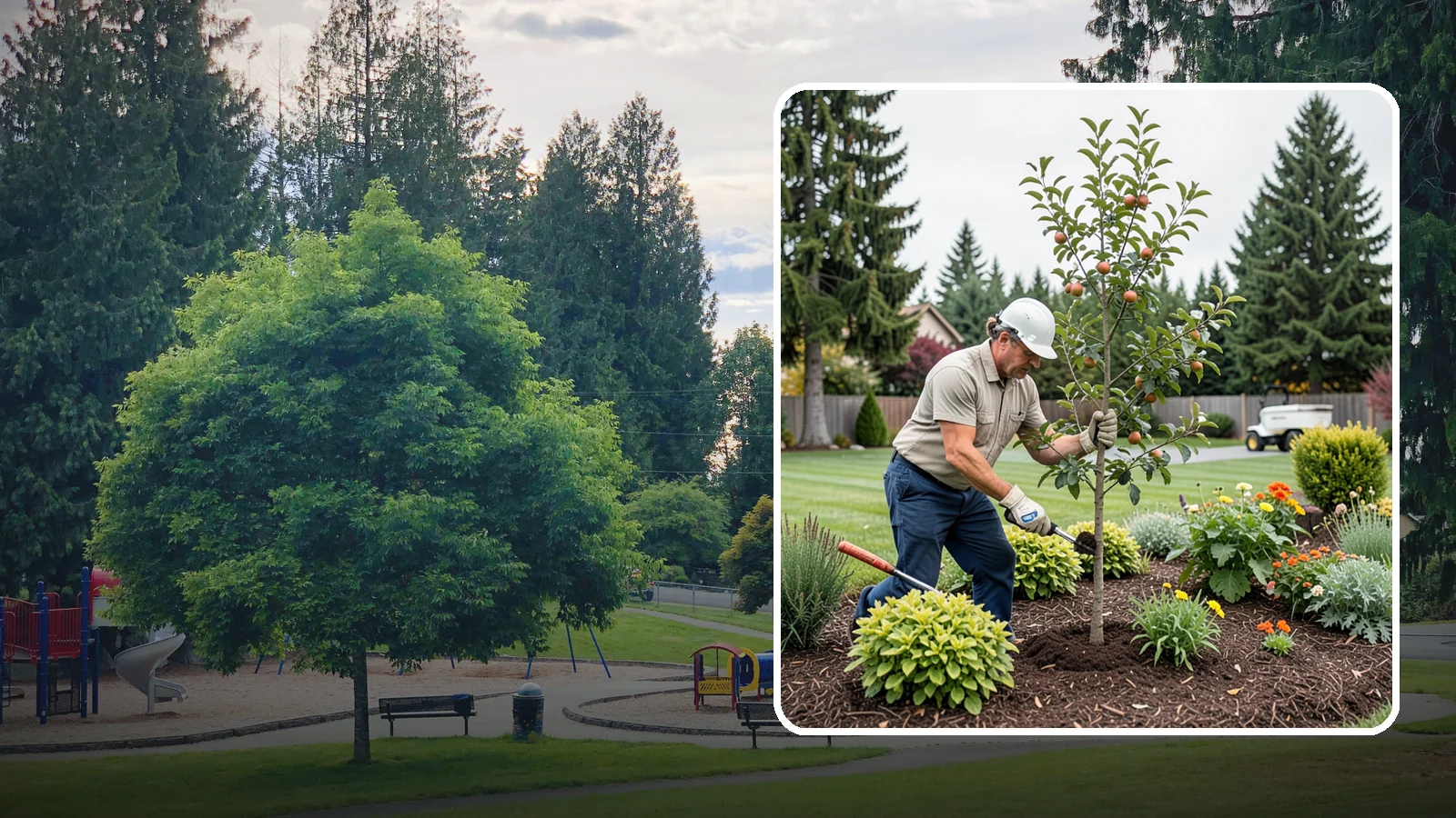Fruit Tree Planting in Bonney Lake, Pierce County, WA - We plant fruit trees selected to produce reliably in the Pacific Northwest climate.