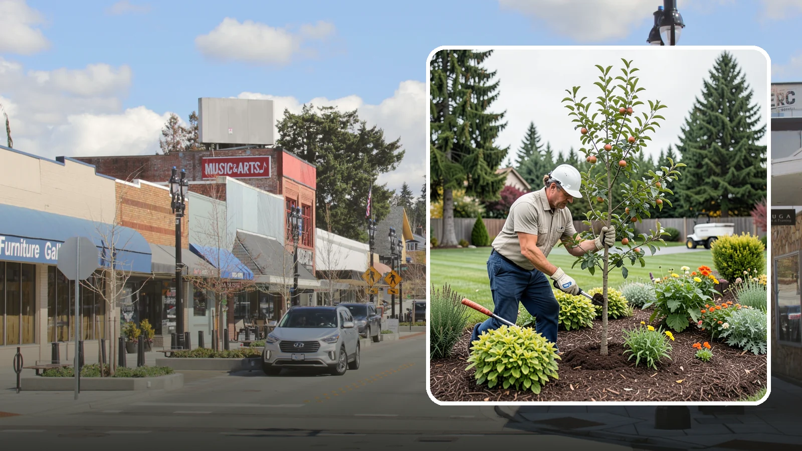 Fruit Tree Planting in Bothell, King County, WA - We plant fruit trees selected to produce reliably in the Pacific Northwest climate.
