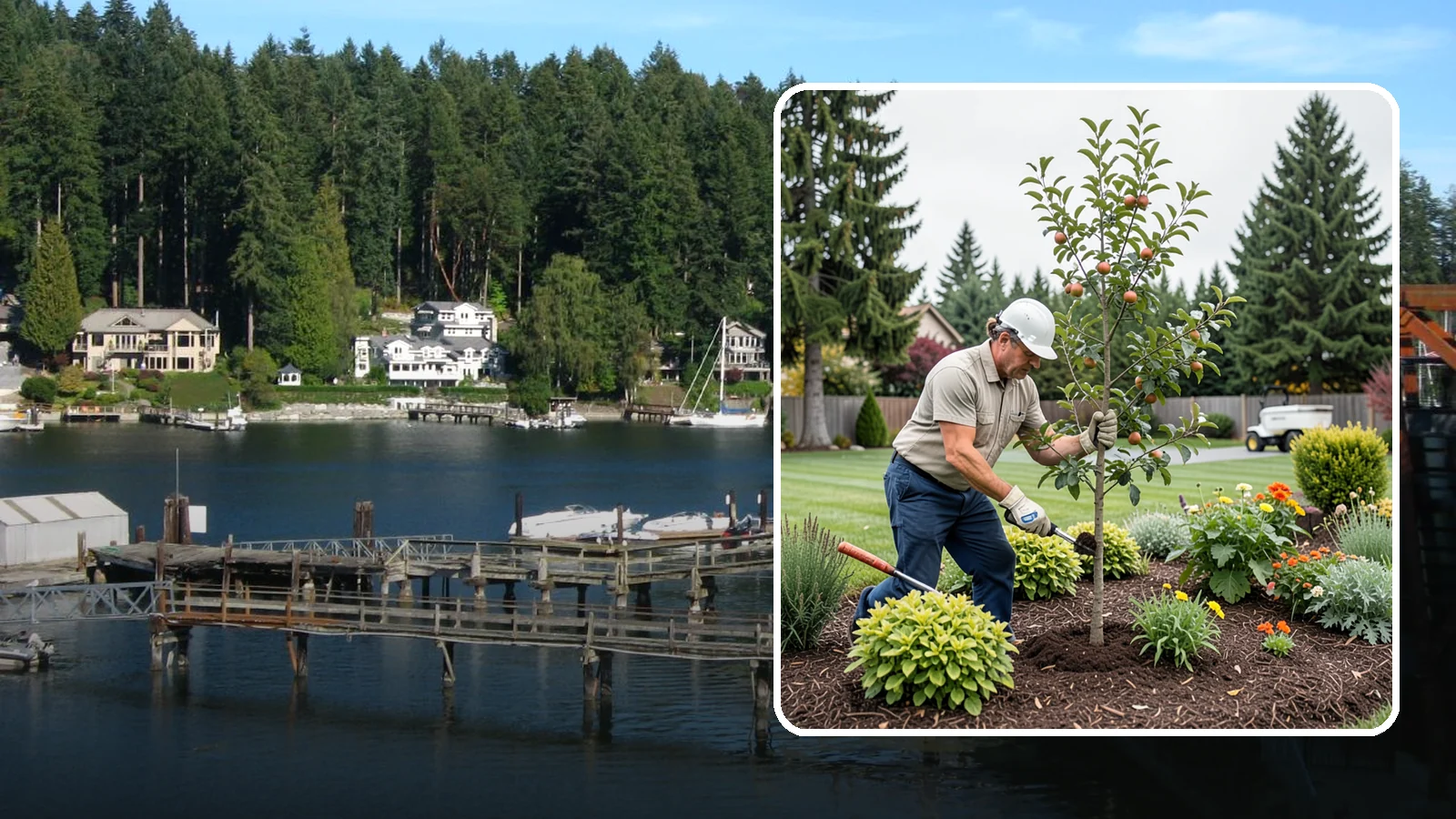 Fruit Tree Planting in Gig Harbor, Pierce County, WA - We plant fruit trees selected to produce reliably in the Pacific Northwest climate.