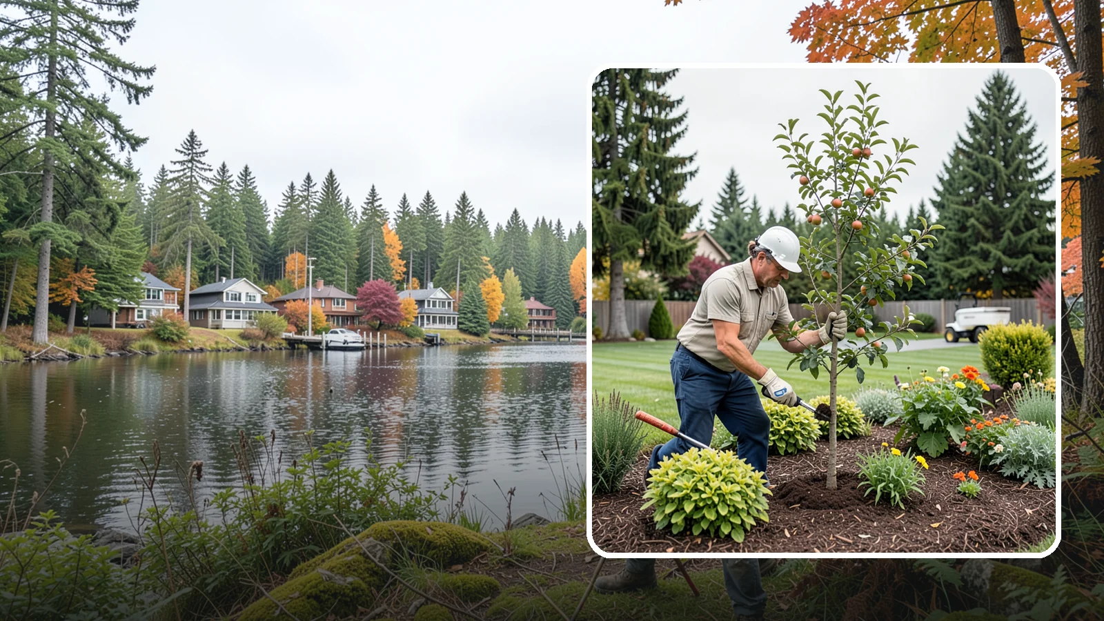 Fruit Tree Planting in La Conner, Skagit County, WA - We plant fruit trees selected to produce reliably in the Pacific Northwest climate.