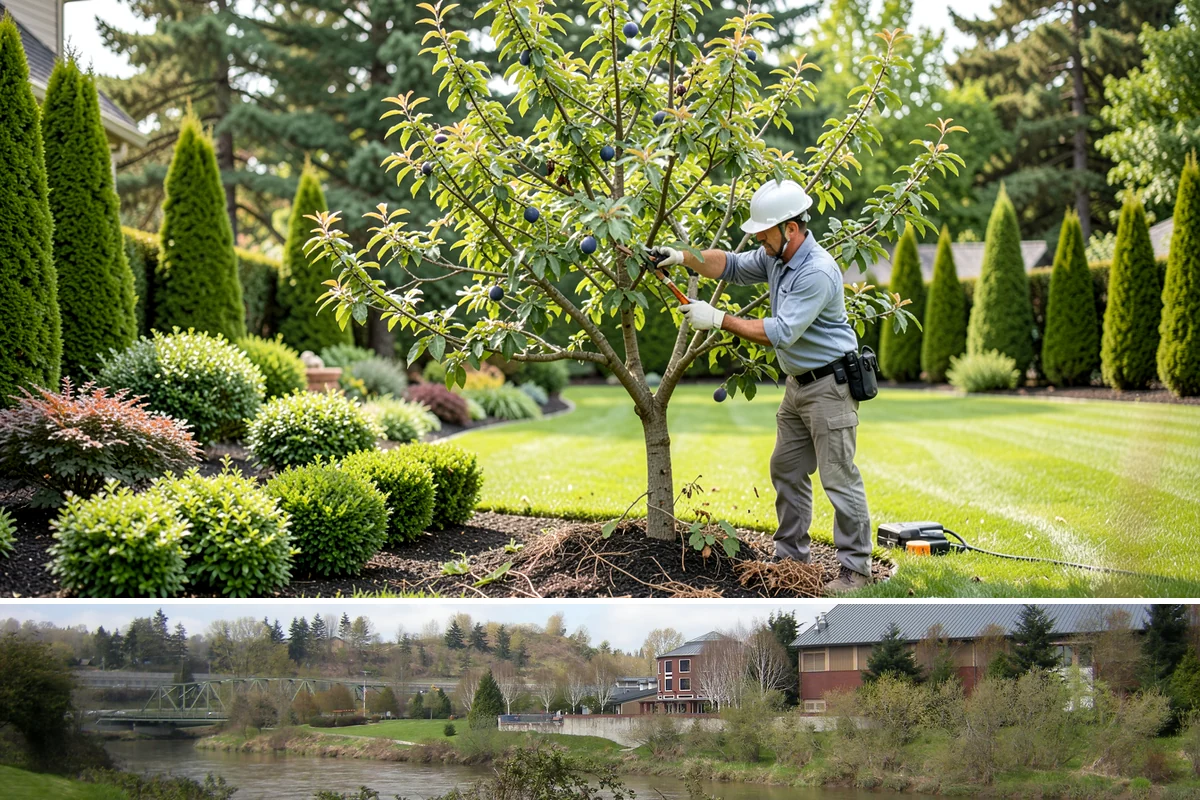Fruit Tree Pruning in Tukwila, King County, WA - Timed by species - most in late winter dormancy