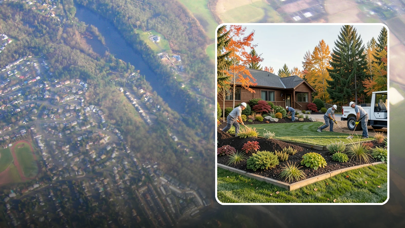 Full Landscape Installation in Algona, King County, WA - We install complete landscapes from the ground up, integrating plantings, grading, and features for a finished Northwest yard.
