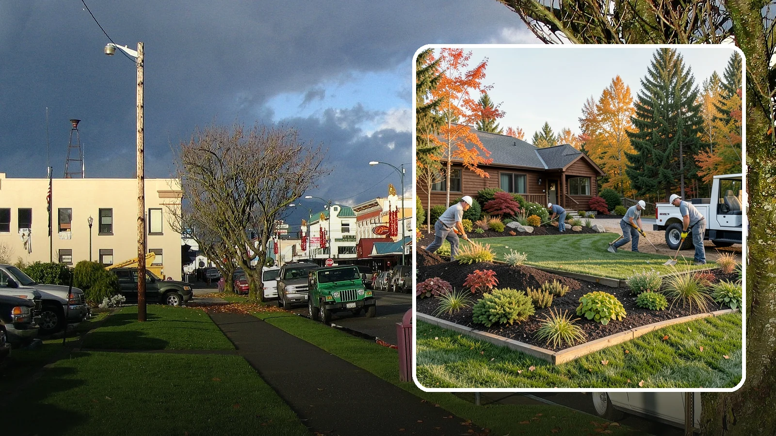 Full Landscape Installation in Arlington, Snohomish County, WA - We install complete landscapes from the ground up, integrating plantings, grading, and features for a finished Northwest yard.