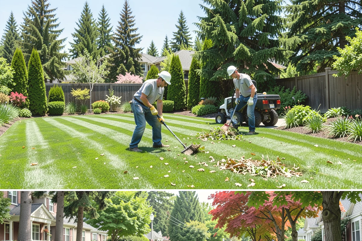 Full Landscape Installation in Beaux Arts Village, King County, WA - Spring and fall installations take advantage of the region's mild, damp weather to help new plantings and lawns establish quickly.