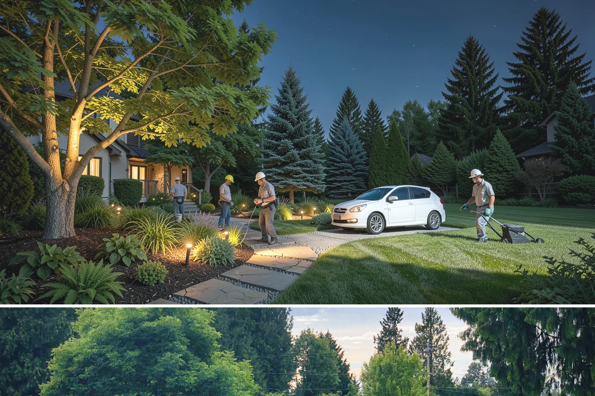 Full Landscape Installation in Bonney Lake, Pierce County, WA - Spring and fall installations take advantage of the region's mild, damp weather to help new plantings and lawns establish quickly.