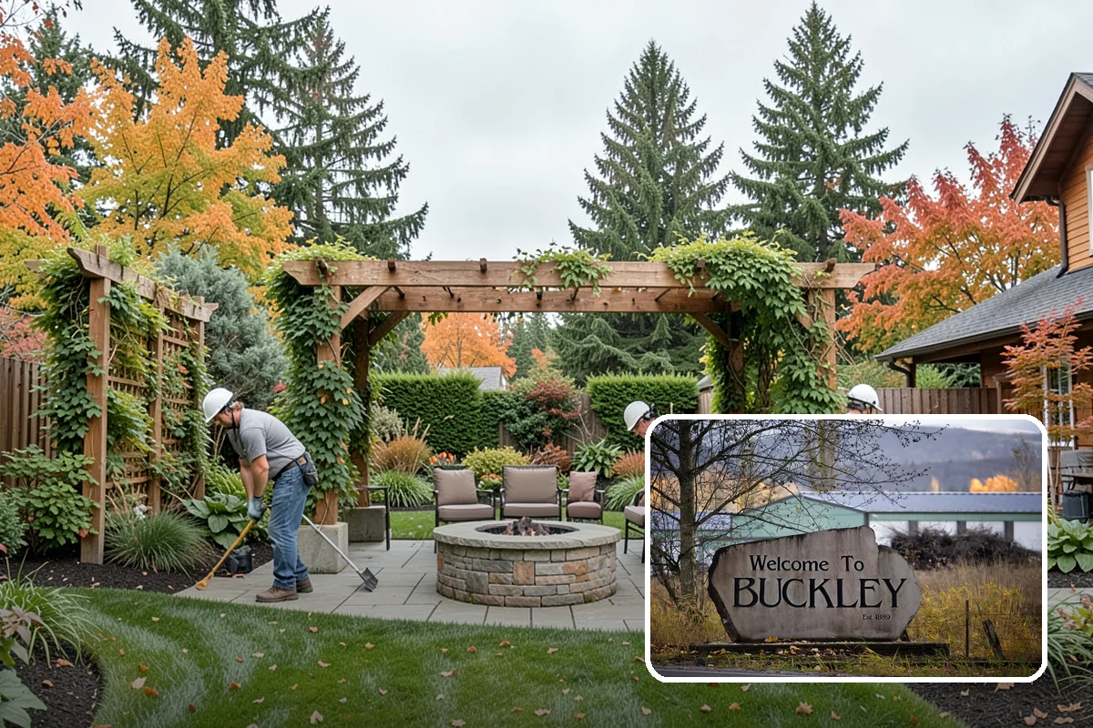 Full Landscape Installation in Buckley, Pierce County, WA - Coordinated, single-source landscape build