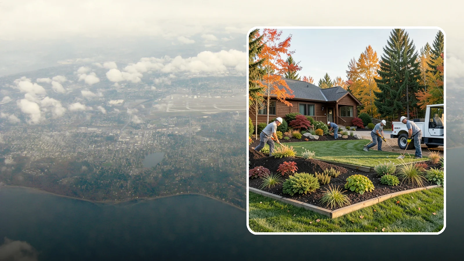 Full Landscape Installation in Burien, King County, WA - We install complete landscapes from the ground up, integrating plantings, grading, and features for a finished Northwest yard.