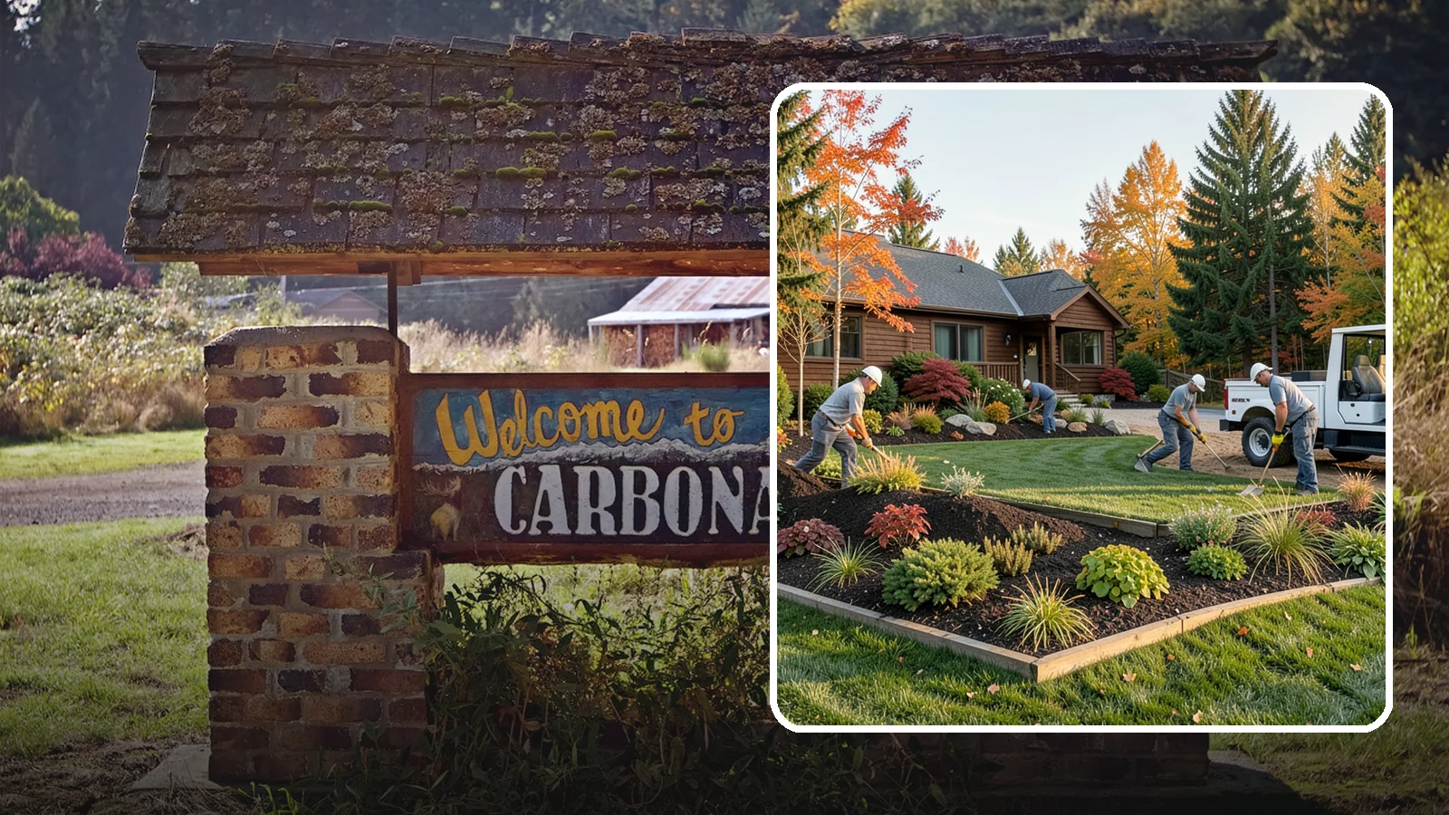 Full Landscape Installation in Carbonado, Pierce County, WA - We install complete landscapes from the ground up, integrating plantings, grading, and features for a finished Northwest yard.