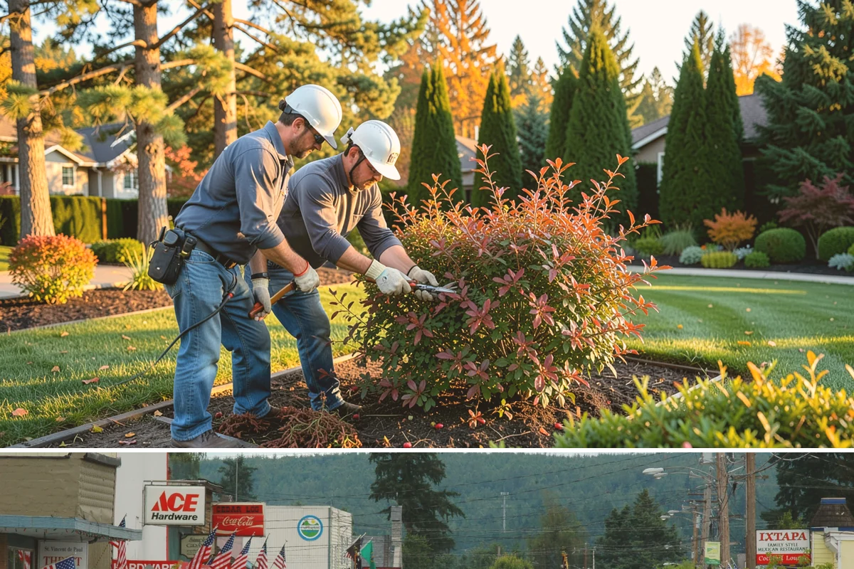 Full Landscape Installation in Carnation, King County, WA - Spring and fall installations take advantage of the region's mild, damp weather to help new plantings and lawns establish quickly.