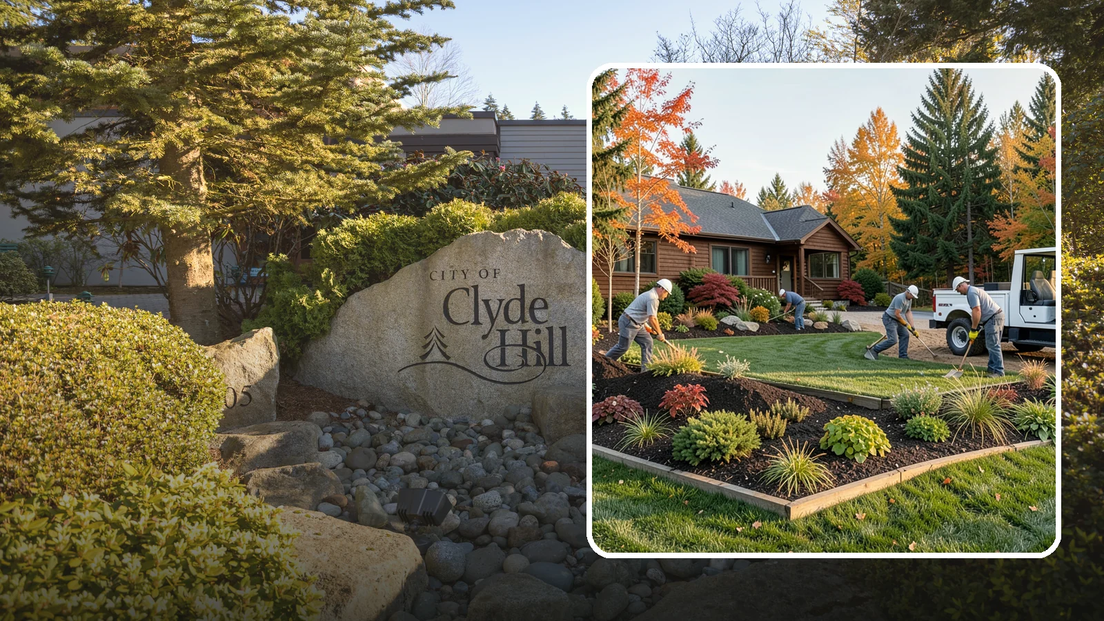 Full Landscape Installation in Clyde Hill, King County, WA - We install complete landscapes from the ground up, integrating plantings, grading, and features for a finished Northwest yard.