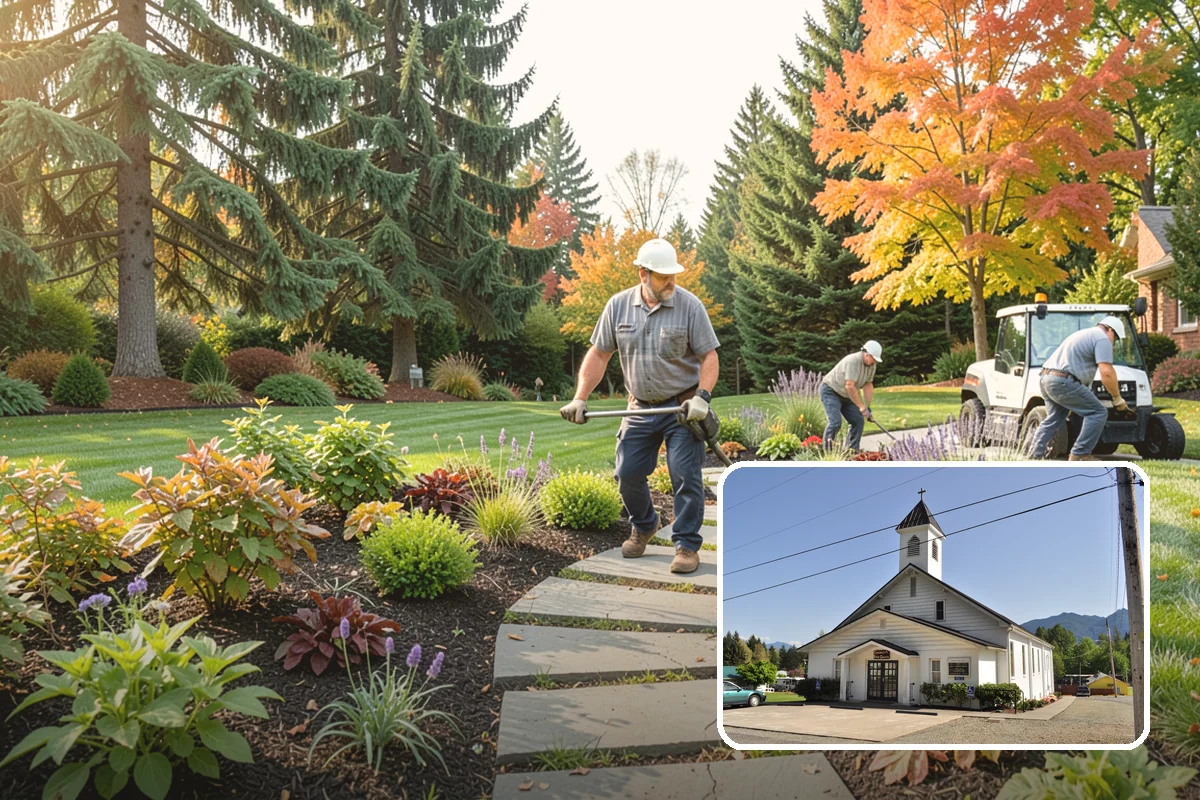 Full Landscape Installation in Concrete, Skagit County, WA - Coordinated, single-source landscape build