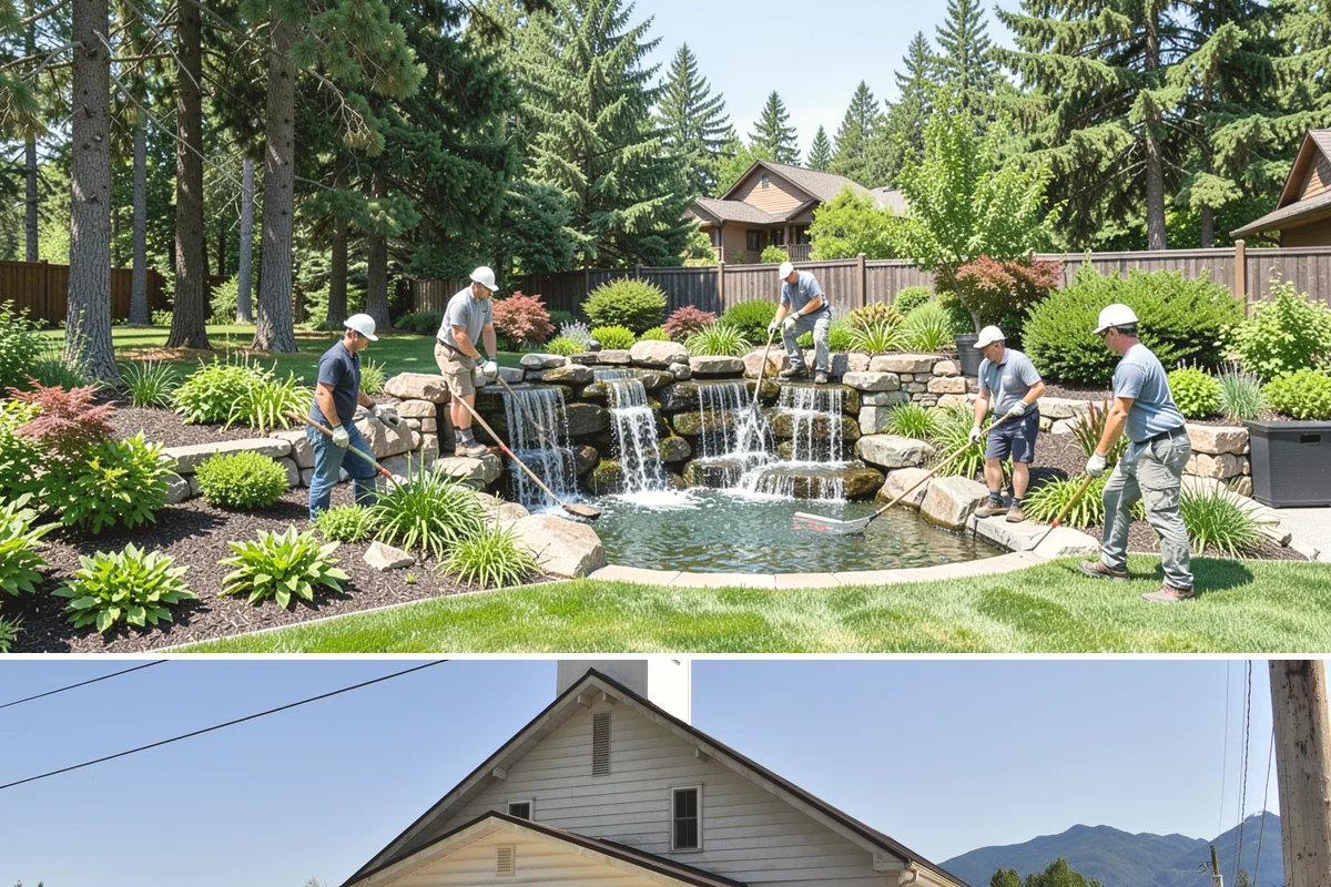 Full Landscape Installation in Concrete, Skagit County, WA - Spring and fall installations take advantage of the region's mild, damp weather to help new plantings and lawns establish quickly.