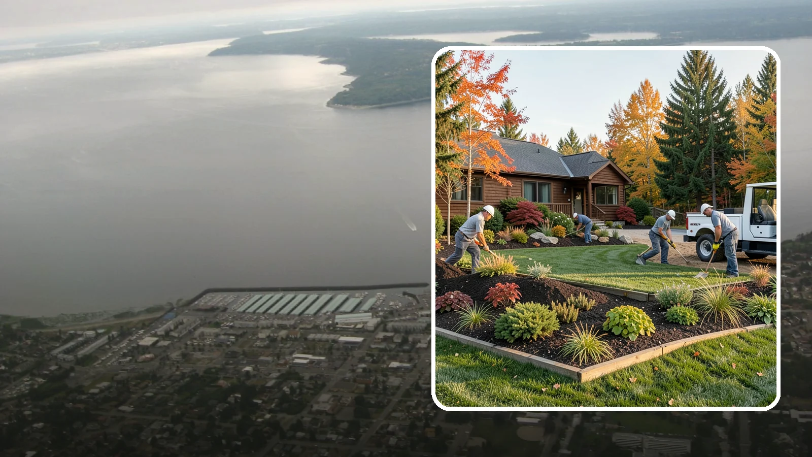Full Landscape Installation in Des Moines, King County, WA - We install complete landscapes from the ground up, integrating plantings, grading, and features for a finished Northwest yard.