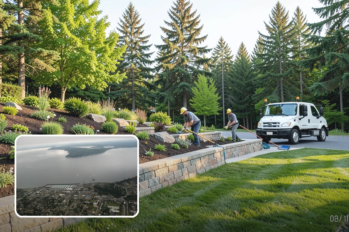 Full Landscape Installation in Des Moines, King County, WA - Coordinated, single-source landscape build