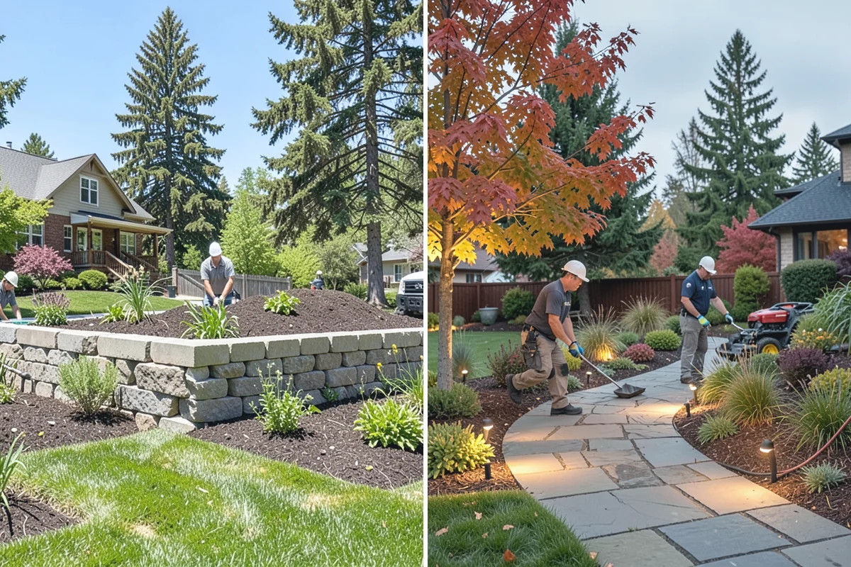 Full Landscape Installation in Des Moines, King County, WA - Meet on site to define goals, budget, and site conditions