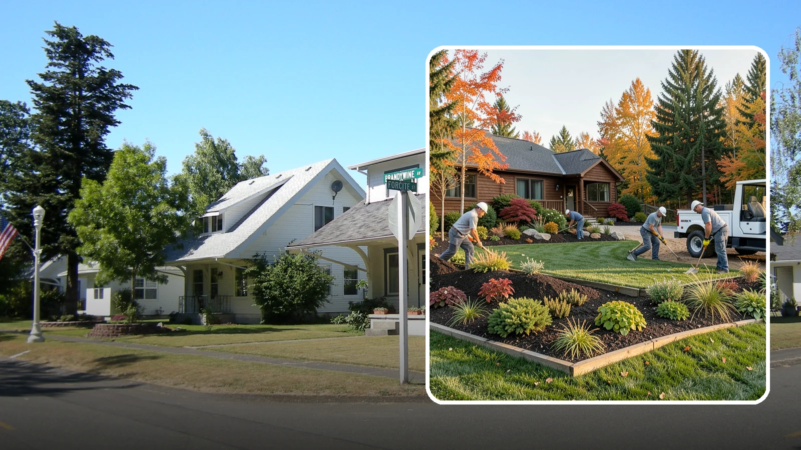 Full Landscape Installation in DuPont, Pierce County, WA - We install complete landscapes from the ground up, integrating plantings, grading, and features for a finished Northwest yard.