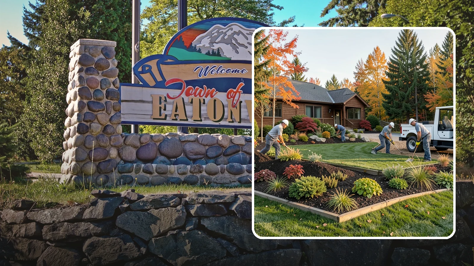 Full Landscape Installation in Eatonville, Pierce County, WA - We install complete landscapes from the ground up, integrating plantings, grading, and features for a finished Northwest yard.