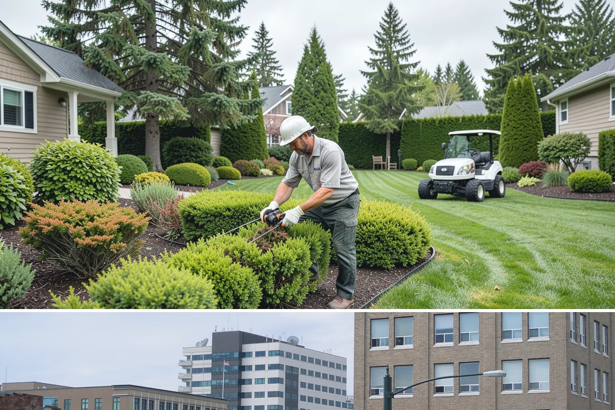 Full Landscape Installation in Everett, Snohomish County, WA - Spring and fall installations take advantage of the region's mild, damp weather to help new plantings and lawns establish quickly.