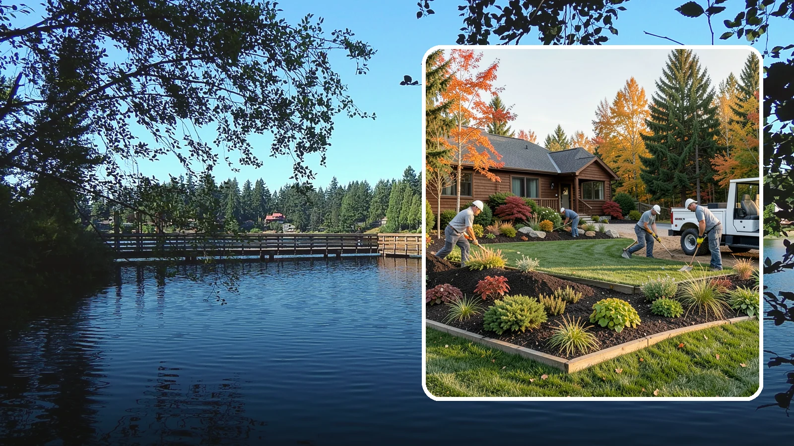 Full Landscape Installation in Federal Way, King County, WA - We install complete landscapes from the ground up, integrating plantings, grading, and features for a finished Northwest yard.
