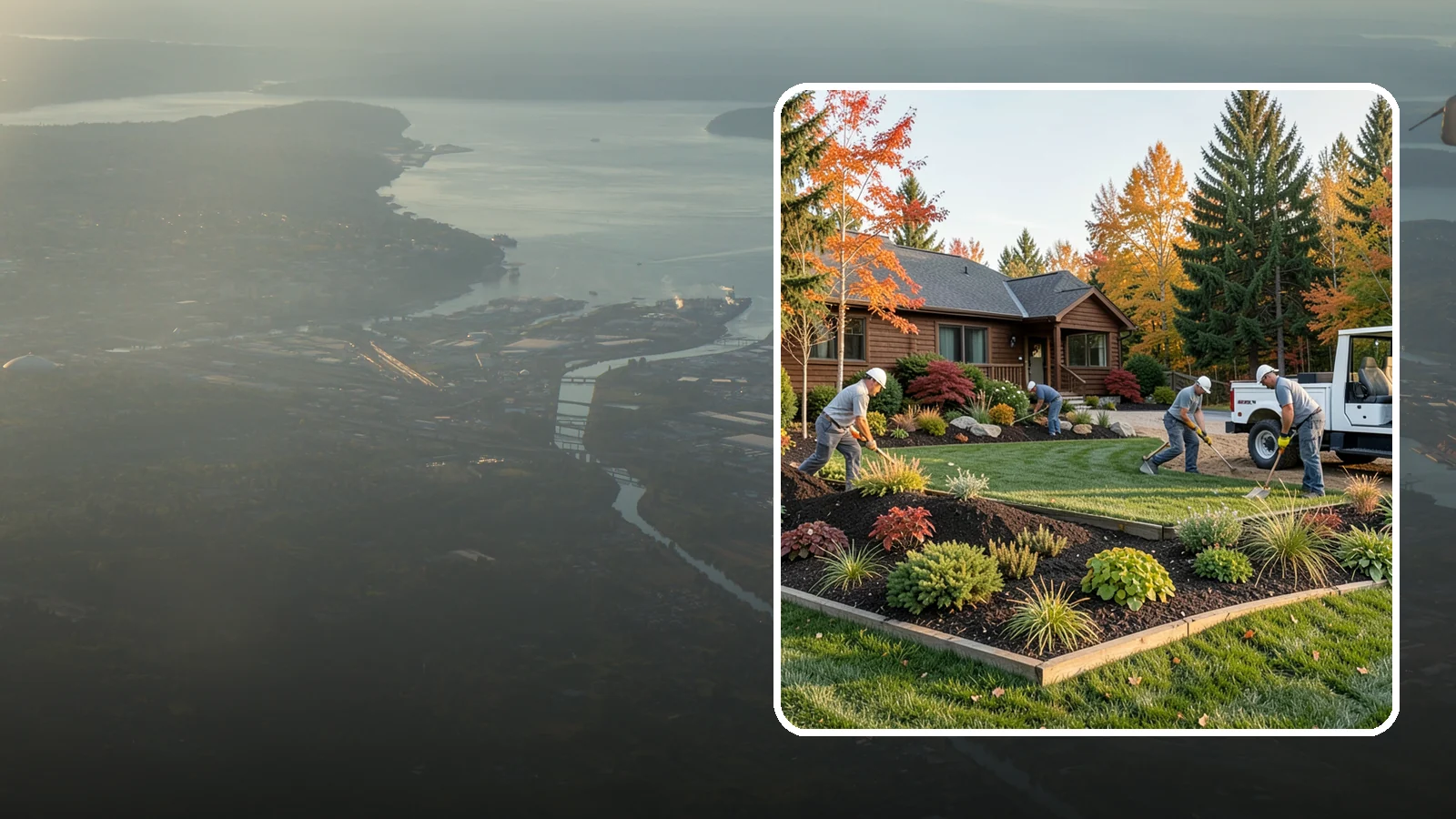 Full Landscape Installation in Fife, Pierce County, WA - We install complete landscapes from the ground up, integrating plantings, grading, and features for a finished Northwest yard.