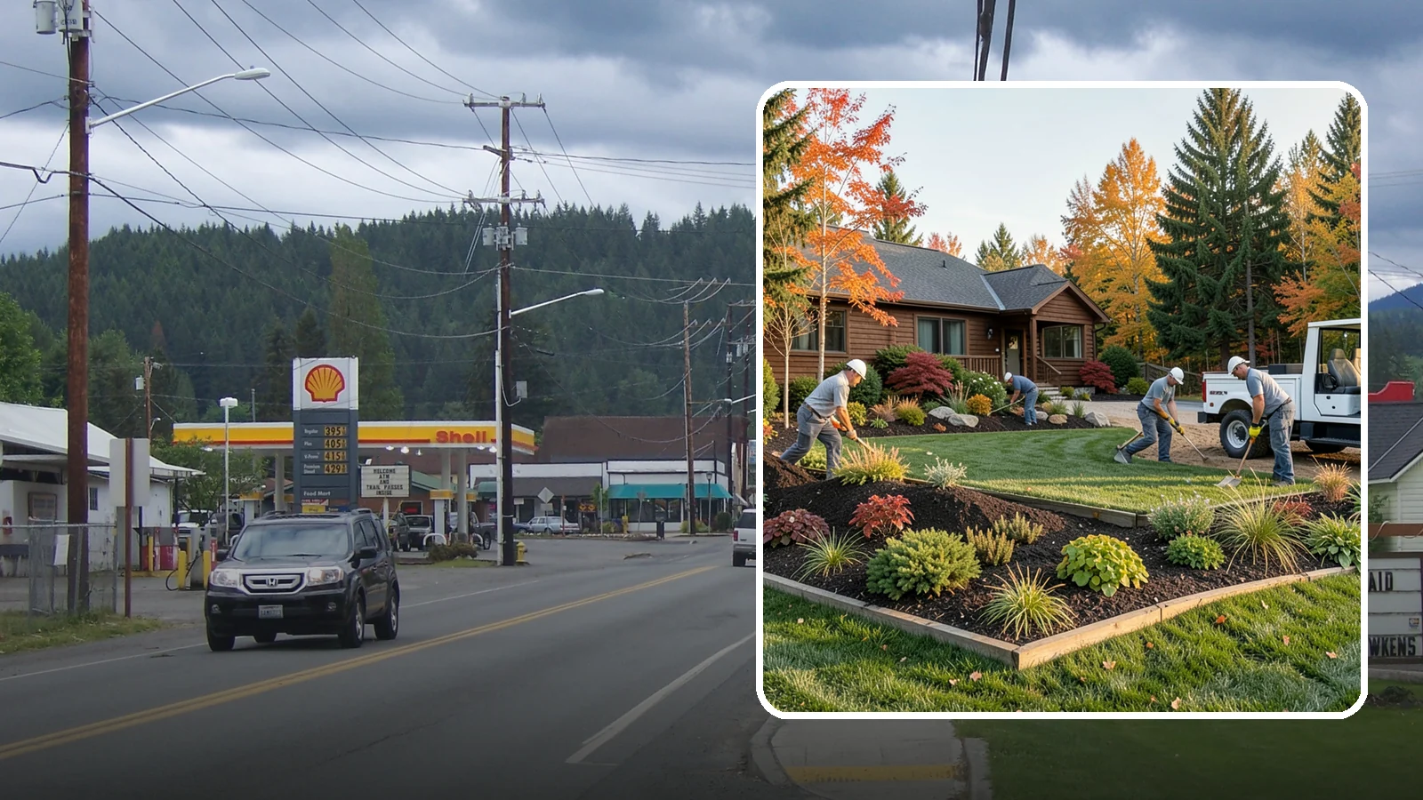 Full Landscape Installation in Granite Falls, Snohomish County, WA - We install complete landscapes from the ground up, integrating plantings, grading, and features for a finished Northwest yard.