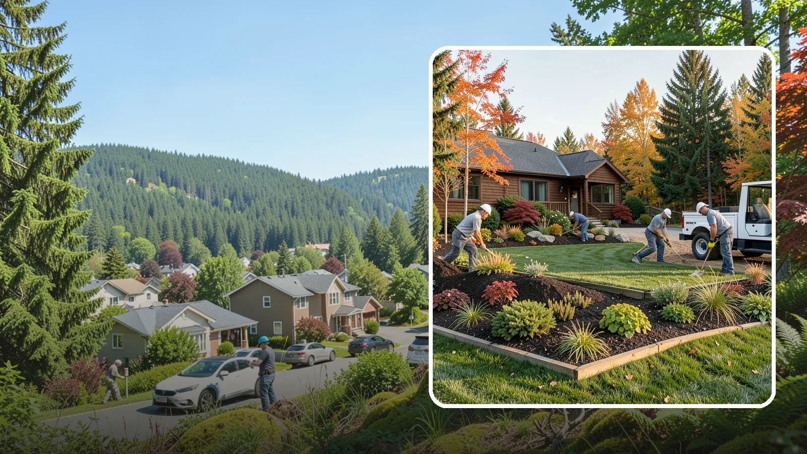 Full Landscape Installation in Index, Snohomish County, WA - We install complete landscapes from the ground up, integrating plantings, grading, and features for a finished Northwest yard.