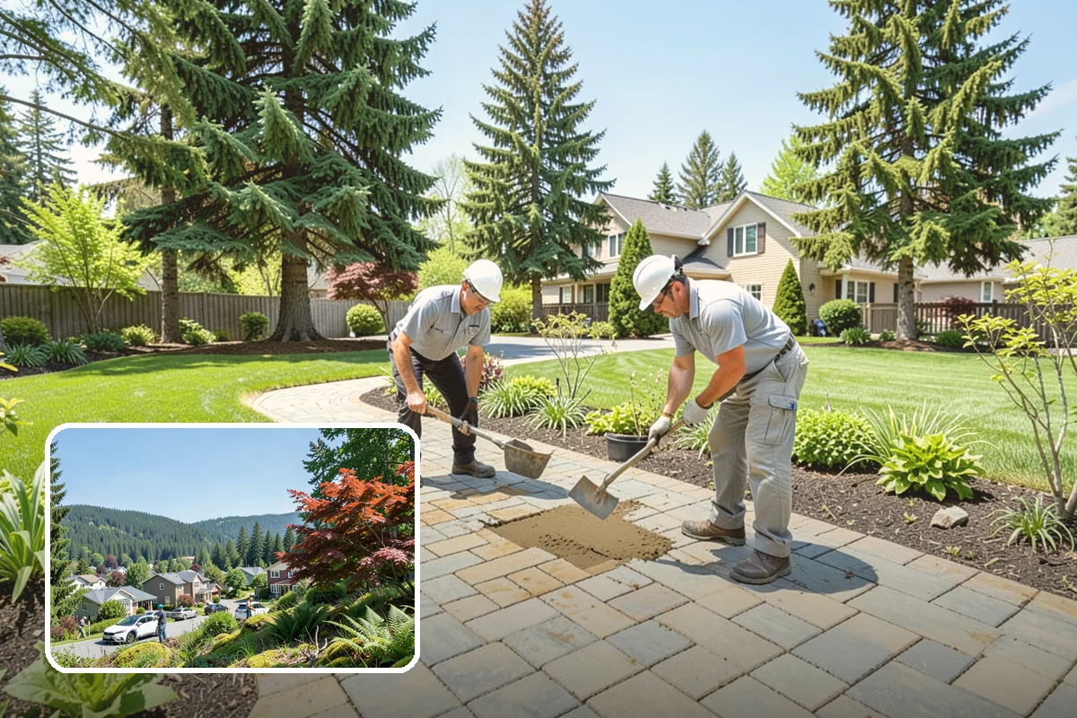 Full Landscape Installation in Index, Snohomish County, WA - Coordinated, single-source landscape build