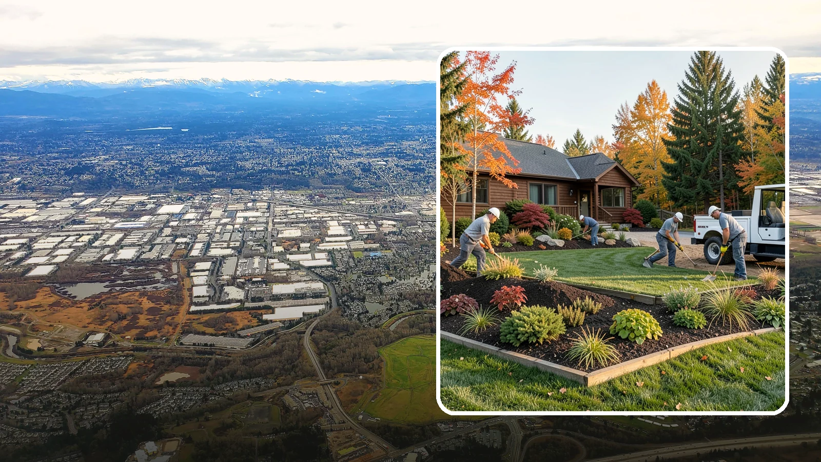 Full Landscape Installation in Kent, King County, WA - We install complete landscapes from the ground up, integrating plantings, grading, and features for a finished Northwest yard.