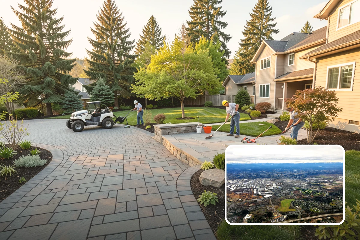Full Landscape Installation in Kent, King County, WA - Coordinated, single-source landscape build