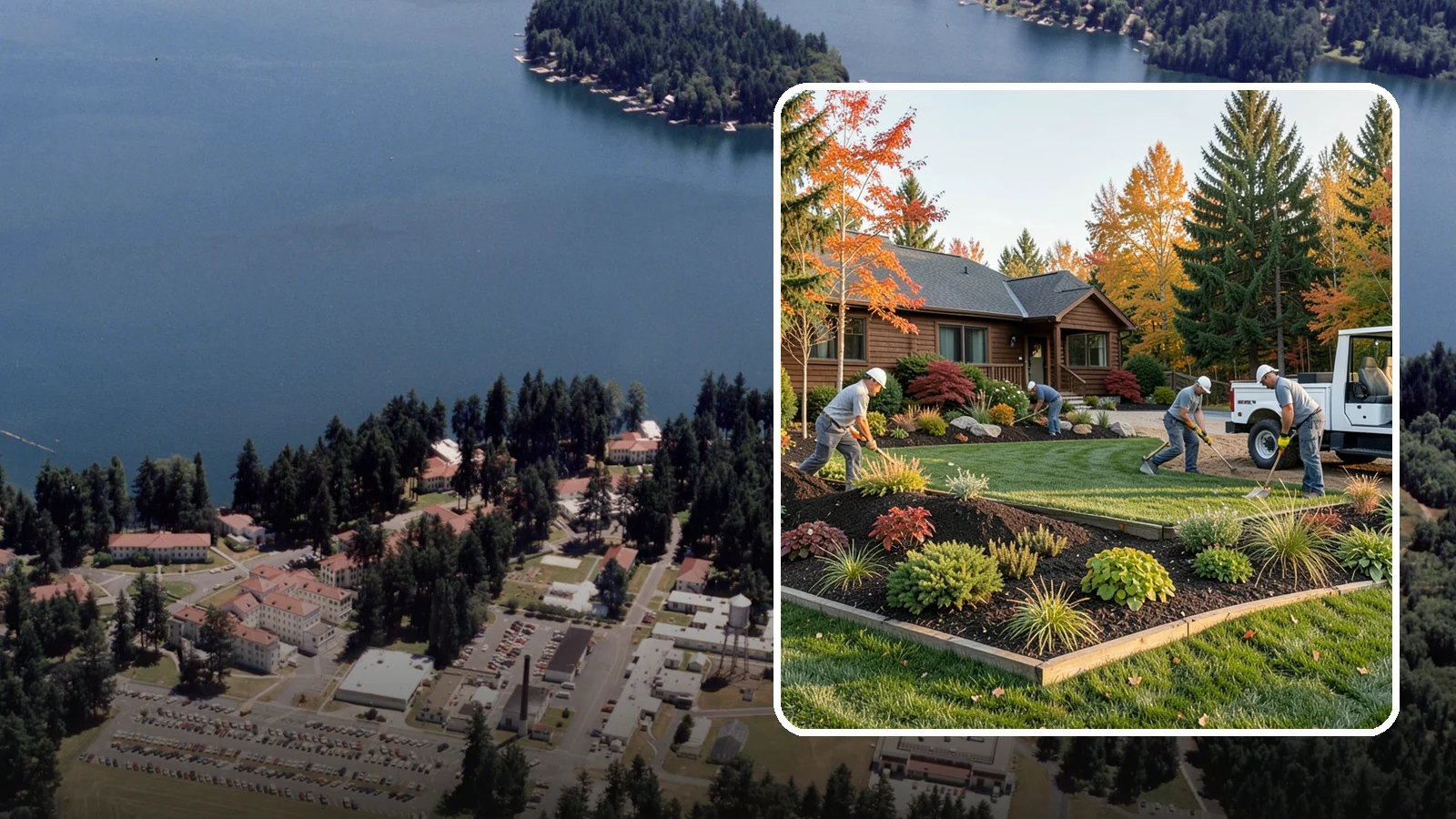Full Landscape Installation in Lakewood, Pierce County, WA - We install complete landscapes from the ground up, integrating plantings, grading, and features for a finished Northwest yard.