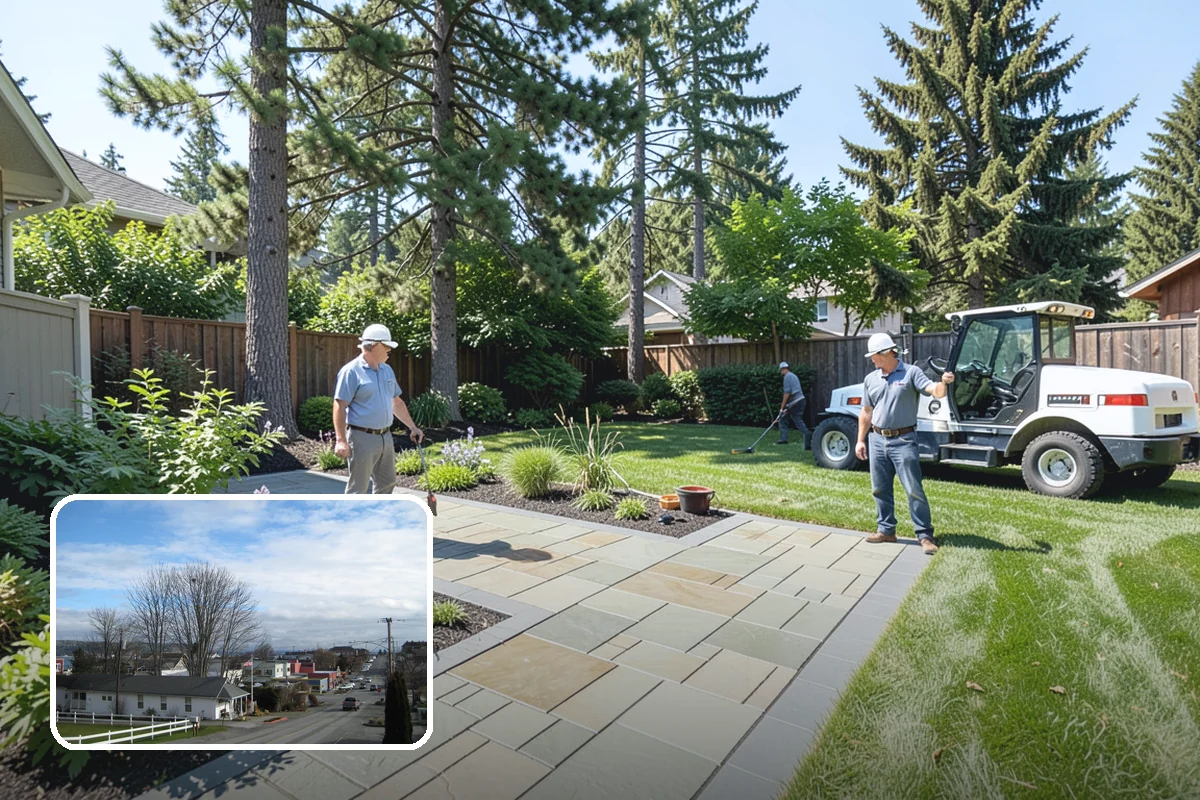 Full Landscape Installation in Langley, Island County, WA - Coordinated, single-source landscape build