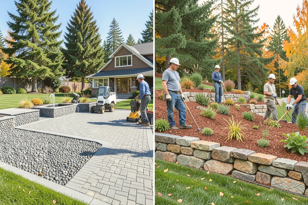 Full Landscape Installation in Langley, Island County, WA - Meet on site to define goals, budget, and site conditions