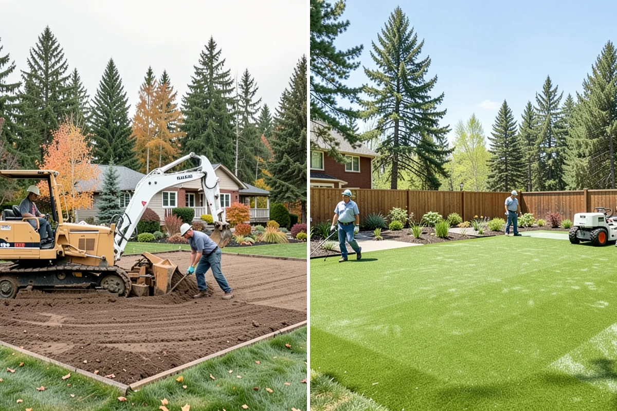 Full Landscape Installation in Maple Valley, King County, WA - Meet on site to define goals, budget, and site conditions