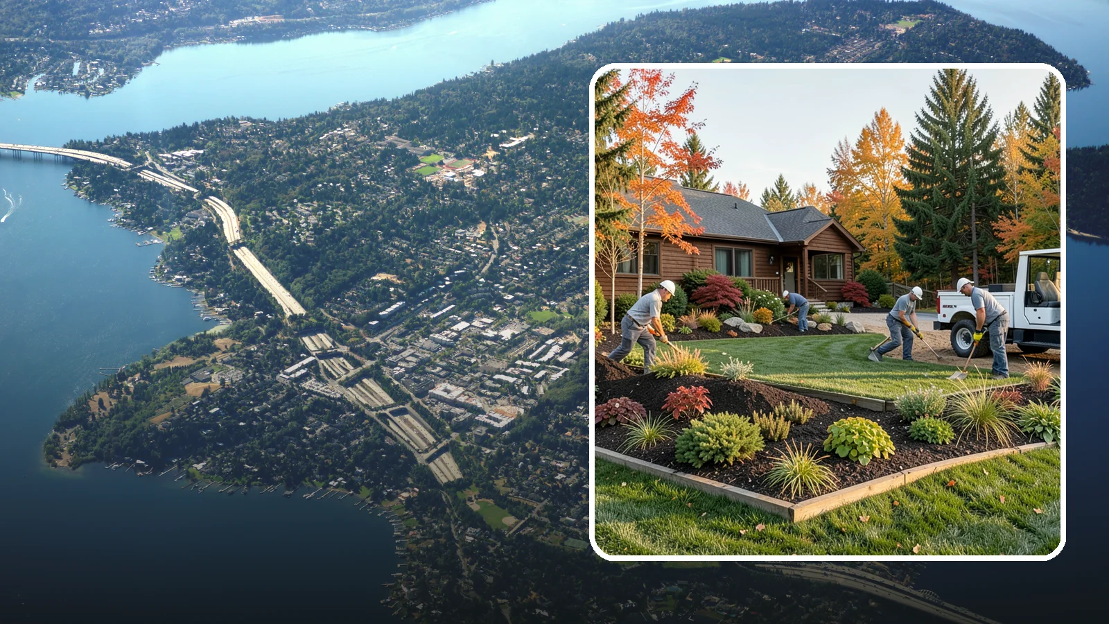 Full Landscape Installation in Mercer Island, King County, WA - We install complete landscapes from the ground up, integrating plantings, grading, and features for a finished Northwest yard.