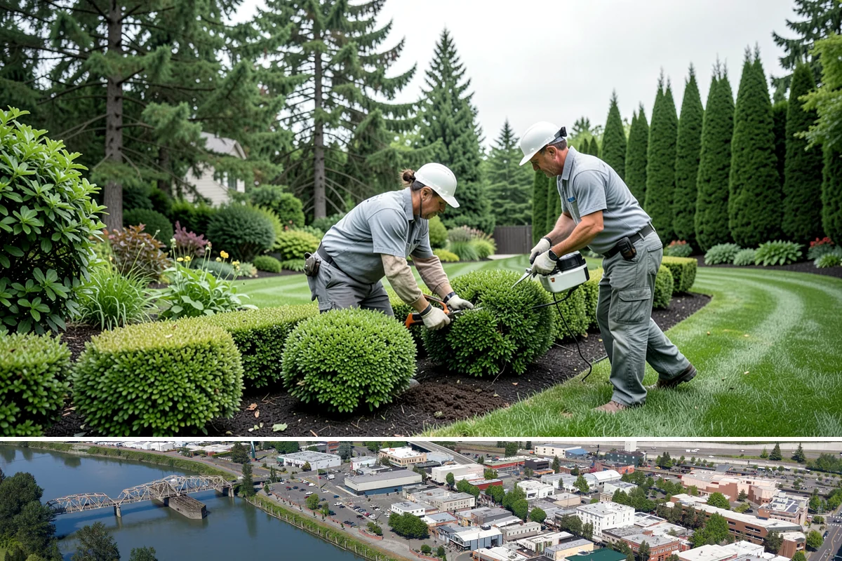 Full Landscape Installation in Mount Vernon, Skagit County, WA - Spring and fall installations take advantage of the region's mild, damp weather to help new plantings and lawns establish quickly.