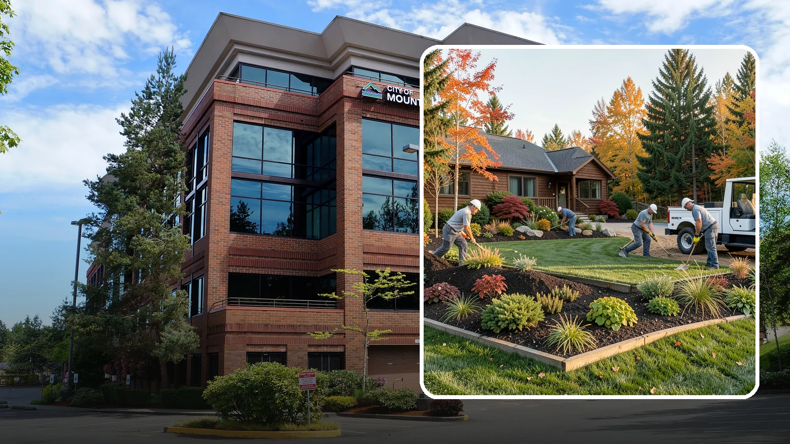 Full Landscape Installation in Mountlake Terrace, Snohomish County, WA - We install complete landscapes from the ground up, integrating plantings, grading, and features for a finished Northwest yard.