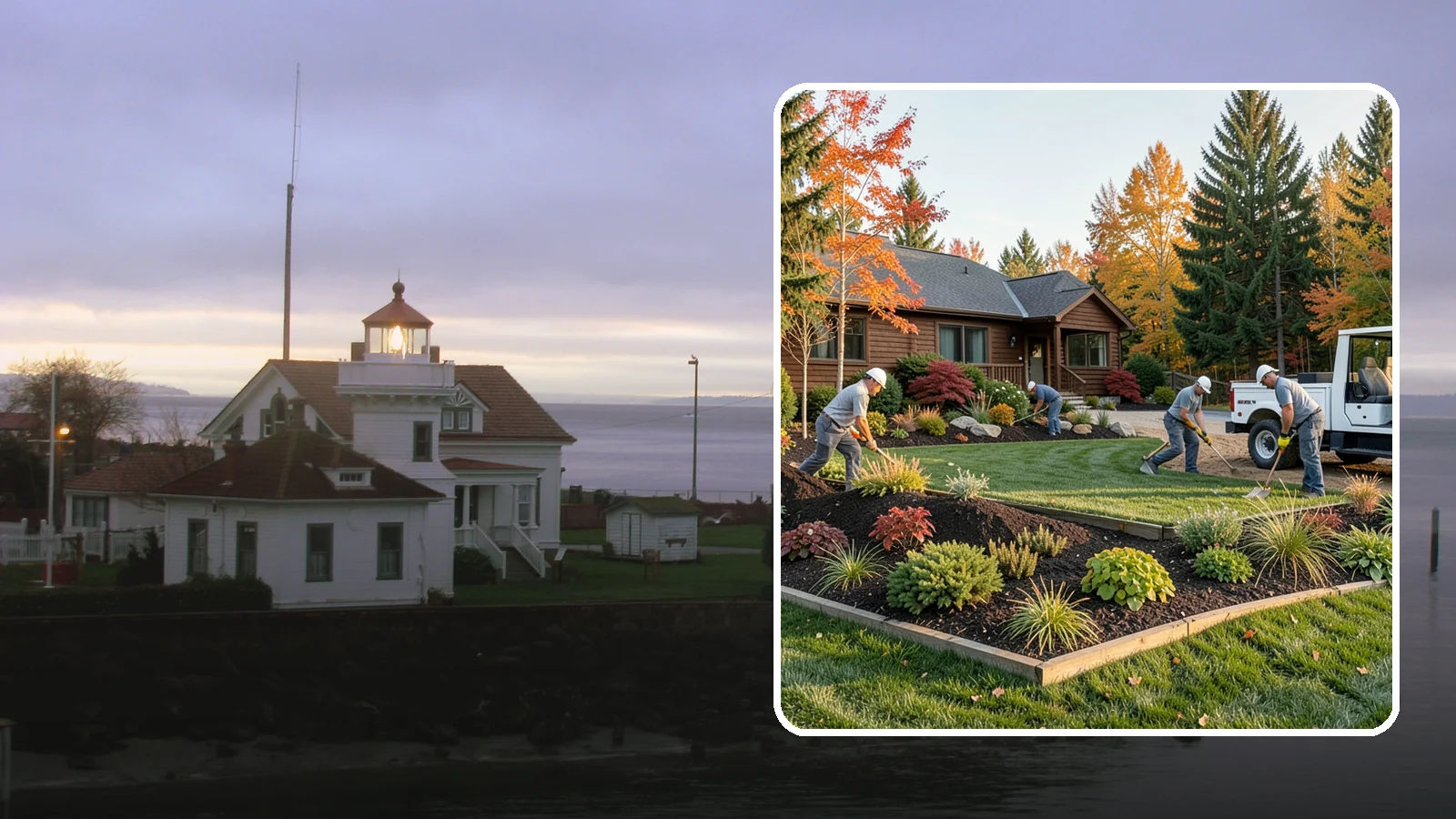 Full Landscape Installation in Mukilteo, Snohomish County, WA - We install complete landscapes from the ground up, integrating plantings, grading, and features for a finished Northwest yard.