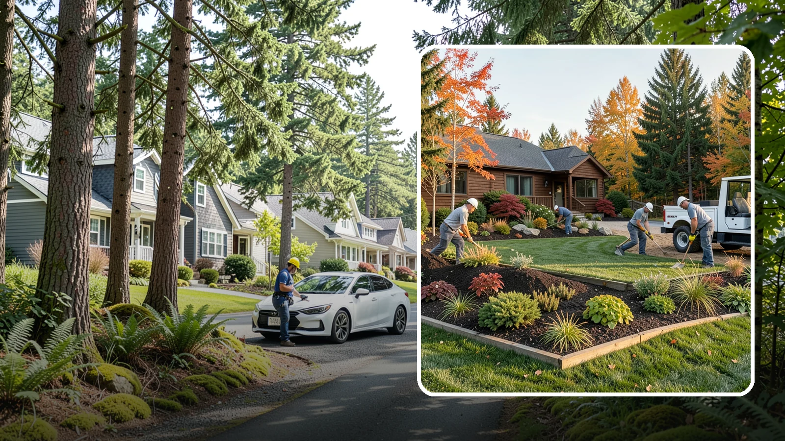 Full Landscape Installation in Normandy Park, King County, WA - We install complete landscapes from the ground up, integrating plantings, grading, and features for a finished Northwest yard.