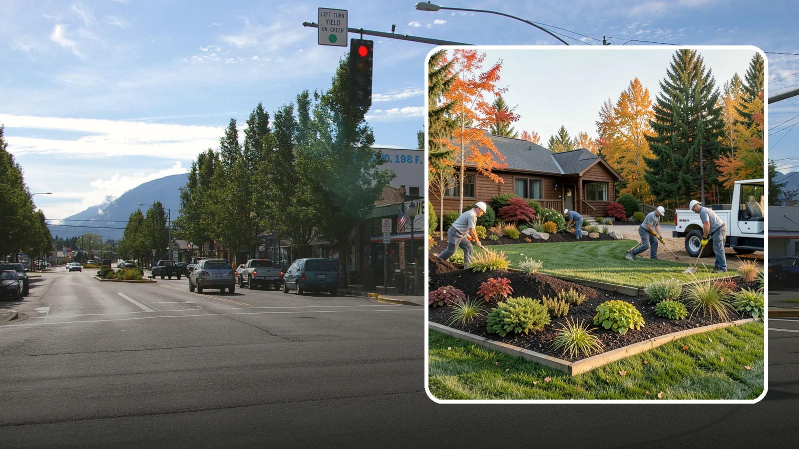 Full Landscape Installation in North Bend, King County, WA - We install complete landscapes from the ground up, integrating plantings, grading, and features for a finished Northwest yard.