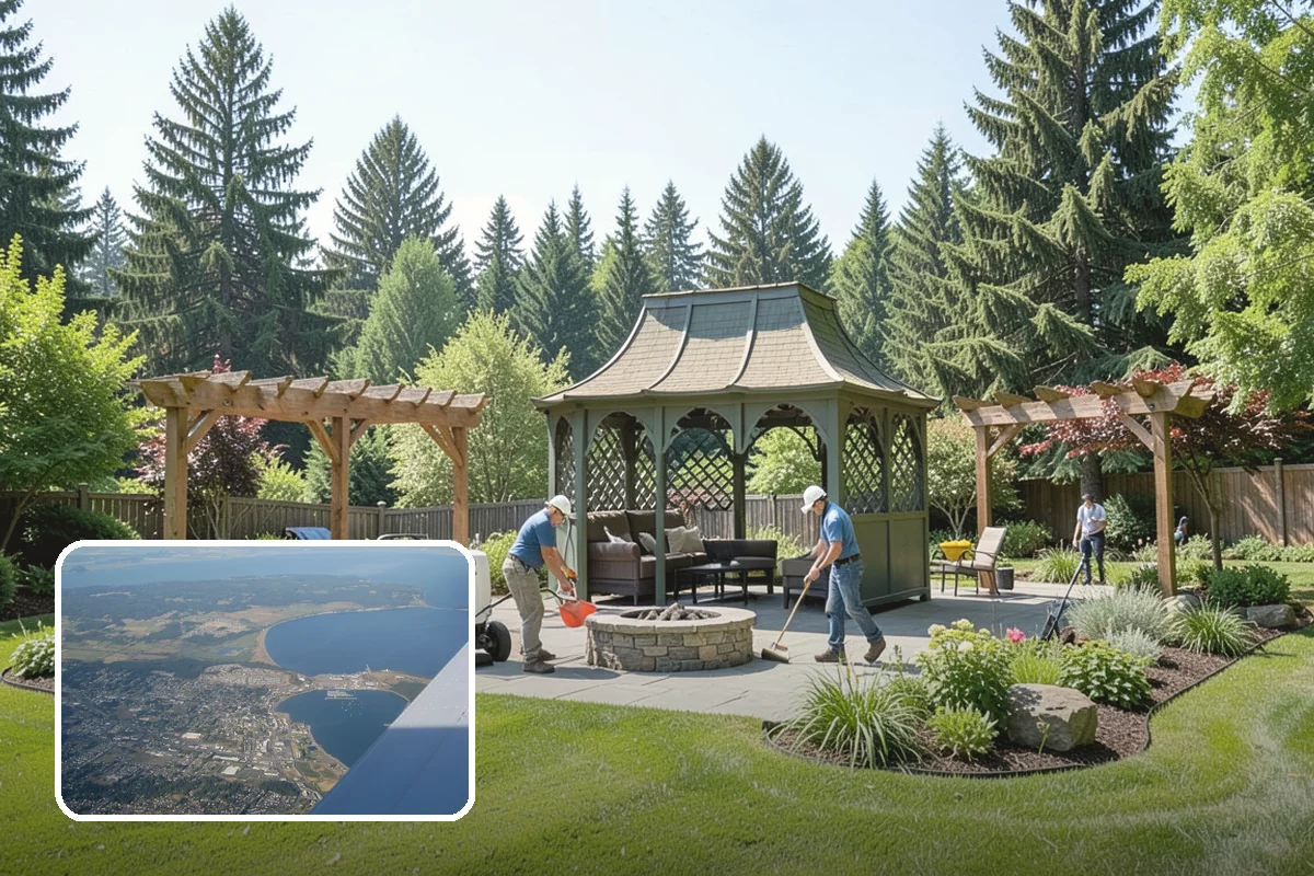 Full Landscape Installation in Oak Harbor, Island County, WA - Coordinated, single-source landscape build