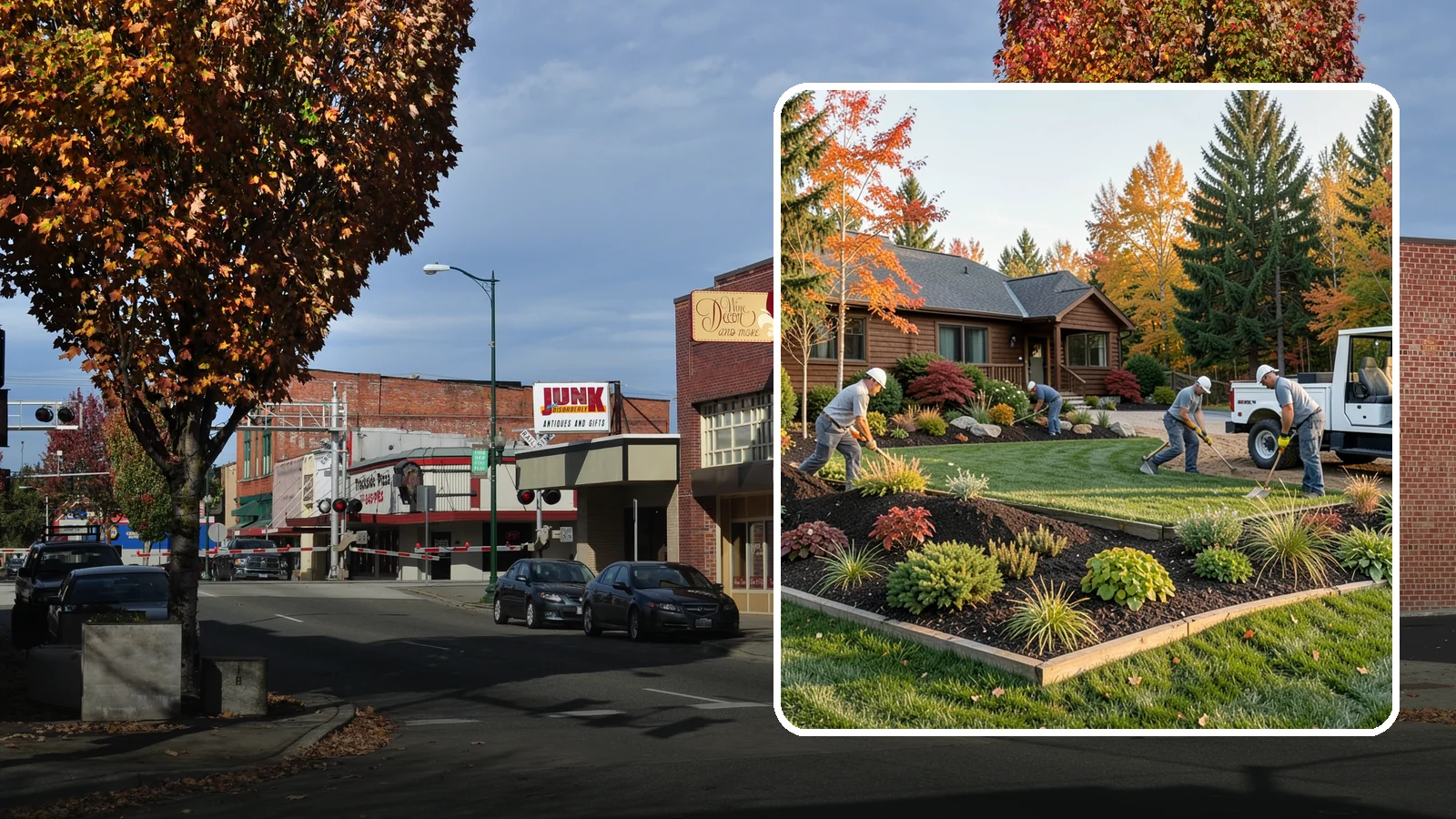 Full Landscape Installation in Puyallup, Pierce County, WA - We install complete landscapes from the ground up, integrating plantings, grading, and features for a finished Northwest yard.