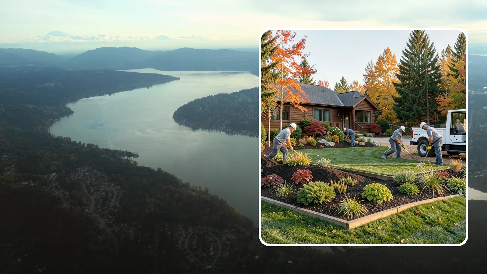 Full Landscape Installation in Sammamish, King County, WA - We install complete landscapes from the ground up, integrating plantings, grading, and features for a finished Northwest yard.