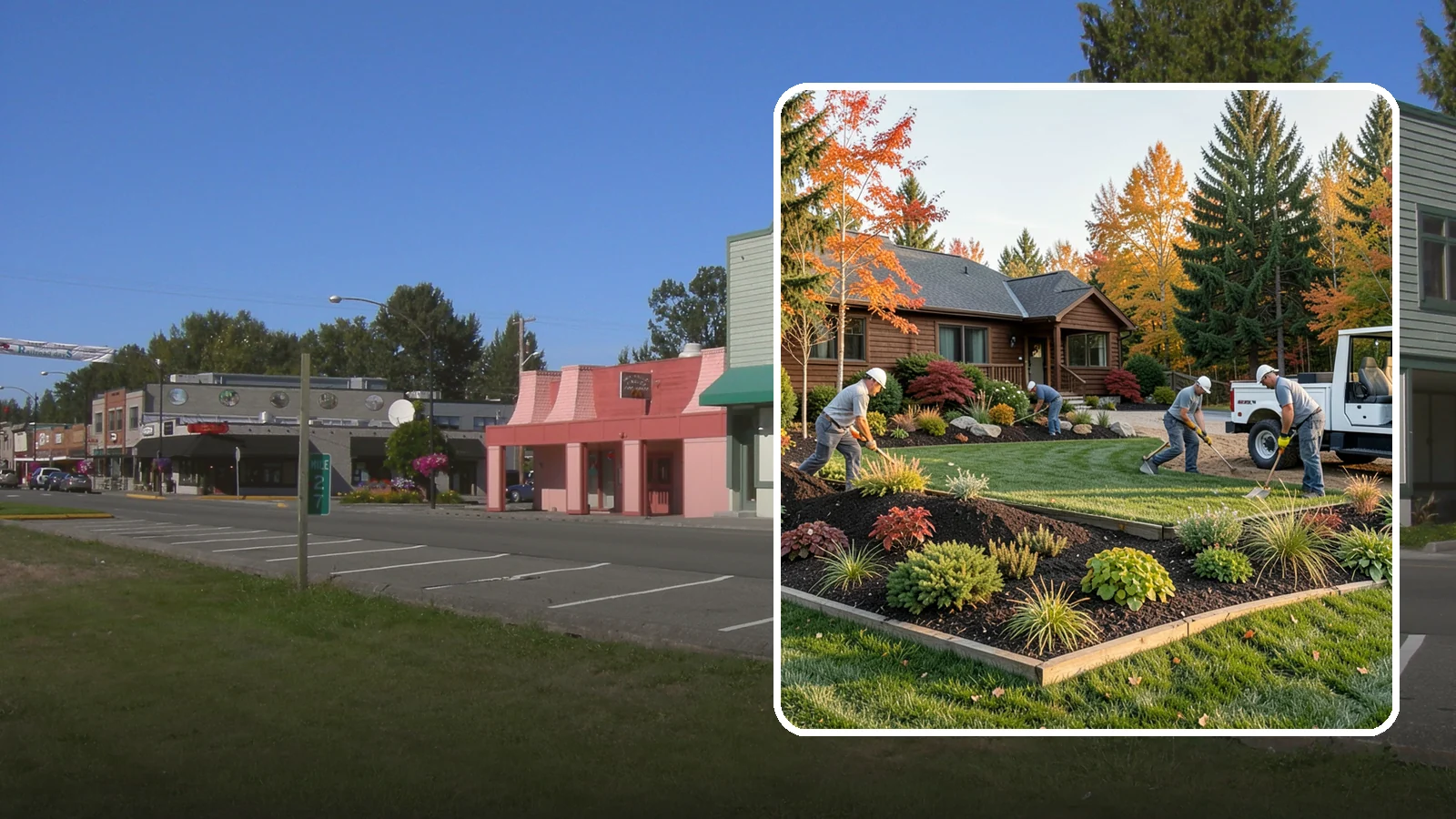 Full Landscape Installation in Snoqualmie, King County, WA - We install complete landscapes from the ground up, integrating plantings, grading, and features for a finished Northwest yard.